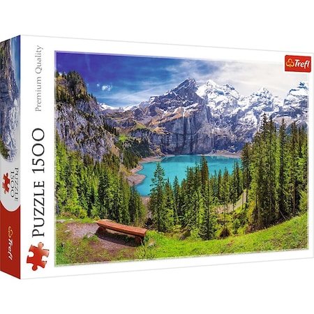 Trefl -26166 Lake Oeschinen, Alps, Switzerland Jigsaw Puzzle - 1500 Piece Trefl-26166